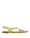 Gianvito Rossi Woman Sandals Yellow Size 11 Plastic