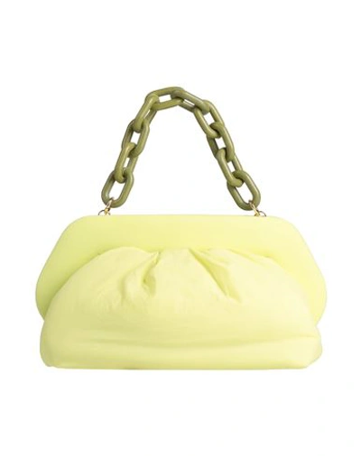 Themoirè Woman Handbag Acid Green Size - Textile Fibers In Green