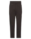 Paolo Pecora Man Pants Dark Brown Size 32 Viscose, Polyamide, Elastane In Brown