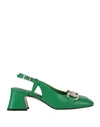 Marian Woman Pumps Green Size 10 Leather