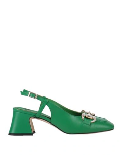 Marian Woman Pumps Green Size 10 Leather