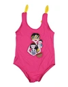 Dolce & Gabbana Babies'  Toddler Girl One-piece Swimsuit Fuchsia Size 6 Polyamide, Elastane In Pink