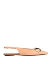 Tod's Woman Ballet Flats Blush Size 6.5 Soft Leather In Pink