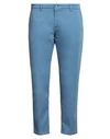 Falko Rosso® Falko Rosso Man Pants Blue Size 44 Cotton, Elastane