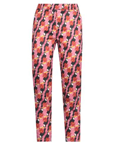 Pinko Woman Pants Fuchsia Size 8 Cotton, Polyester, Elastane