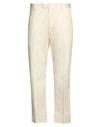 Daniele Alessandrini Man Pants Cream Size 36 Cotton In White