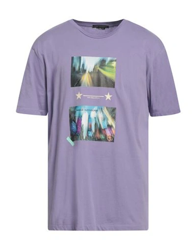 Daniele Alessandrini Man T-shirt Purple Size Xxl Cotton