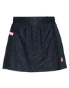Ea7 Woman Mini Skirt Navy Size Xxs Polyamide, Elastane, Polyester In Navy Blue