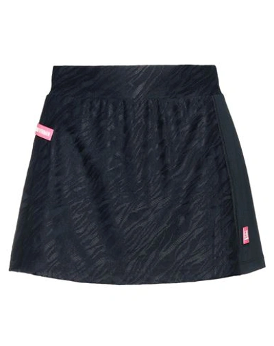 Ea7 Woman Mini Skirt Navy Blue Size Xl Polyamide, Elastane, Polyester