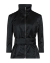 Husky Woman Jacket Black Size 6 Polyester, Polyurethane In Black