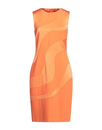 Paule Ka Woman Midi Dress Mandarin Size 12 Triacetate, Polyester, Cotton, Viscose