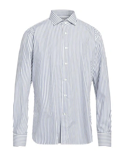 Drumohr Man Shirt Blue Size 17 Cotton