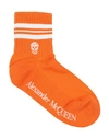 Alexander Mcqueen Woman Socks & Hosiery Orange Size M Cotton, Polyamide, Elastane