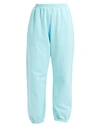 Haveone Woman Pants Sky Blue Size M Cotton