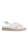 Pons Quintana Woman Sandals White Size 9 Soft Leather