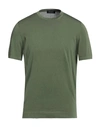 Drumohr Man Sweater Military Green Size 40 Cotton