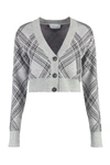 Giuseppe Di Morabito Merino Wool Cardigan In Grey
