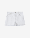 Isabel Marant Lesia Mid-rise Denim Shorts In White