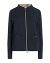 Herno Woman Puffer Navy Blue Size 6 Polyester, Cotton, Polyamide