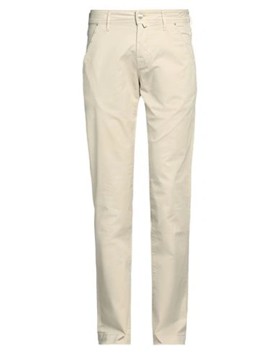 Jacob Cohёn Man Pants Beige Size 30 Cotton, Elastane In Beige