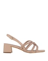 Bibi Lou Woman Sandals Blush Size 7 Textile Fibers In Pink