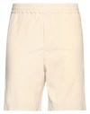 Liu •jo Man Man Shorts & Bermuda Shorts Beige Size 26 Cotton, Elastane