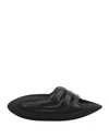 BALMAIN BALMAIN MAN SANDALS BLACK SIZE 9 LAMBSKIN