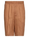 Liu •jo Man Man Shorts & Bermuda Shorts Brown Size 30 Cotton, Elastane