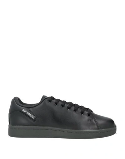 Raf Simons Woman Sneakers Black Size 8 Soft Leather In Black