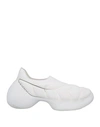 Givenchy White Fabric Tk-360 Slip On Sneakers In White