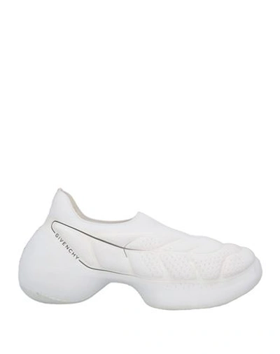 GIVENCHY GIVENCHY WOMAN SNEAKERS WHITE SIZE 7 POLYESTER, POLYURETHANE