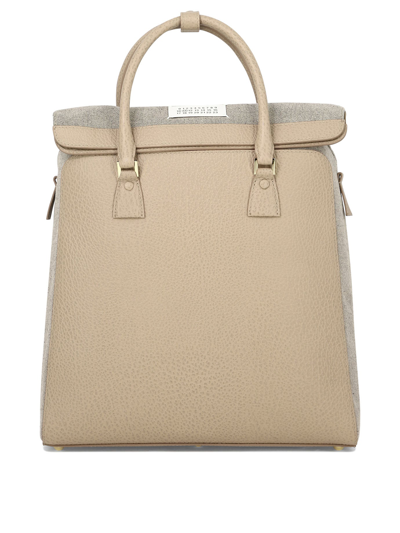 Maison Margiela Modern And Chic Beige Backpack For Women