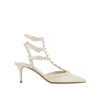 Valentino Garavani Rockstud 65mm Patent Pumps In White