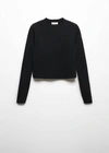 Mango Teen Fine-knit Sweater Black