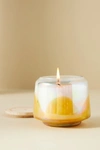 ANTHROPOLOGIE BY ANTHROPOLOGIE FRUITY WHITE AMBER MANDARIN GLASS JAR CANDLE