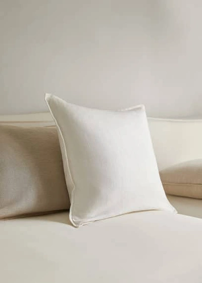 Mango Home 100% Linen Cushion Case 45x45cm White