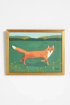 ANTHROPOLOGIE FOX IN THE FIELD WALL ART