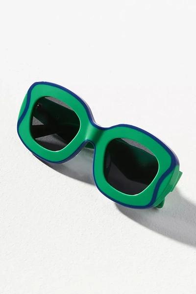 Karen Walker Field Trip Sunglasses In Green