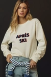Kule The Raleigh Apres Ski Graphic Sweatshirt In Cream