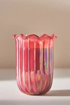 ANTHROPOLOGIE RUFFLE FRUITY WOODLAND BERRY & ROSE GLASS CANDLE