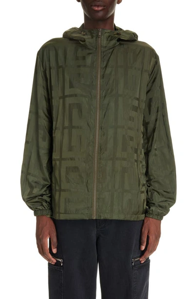 Givenchy 4g Windbreaker In Khaki