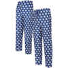 Concepts Sport Royal New York Giants Gauge Allover Print Knit Pants In Royal