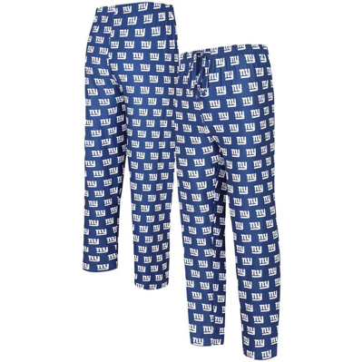 Concepts Sport Royal New York Giants Gauge Allover Print Knit Pants