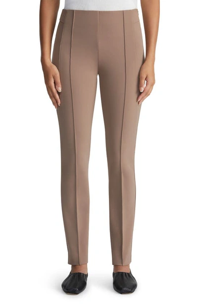 Lafayette 148 Gramercy Acclaimed Stretch Trousers In Deep Acorn