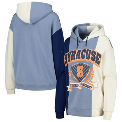 Gameday Couture Navy Syracuse Orange Hall Of Fame Colorblock Pullover Hoodie