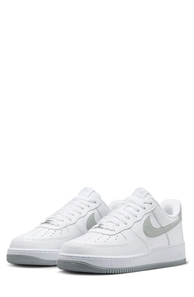 Nike Men's Air Force 1 '07 Shoes In White/ Light Grey/ White