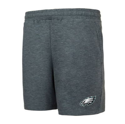 Concepts Sport Charcoal Philadelphia Eagles Powerplay Tri-blend Fleece Shorts