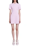 Maje Women's Jacquard Knit Short Dress In Pale Pink