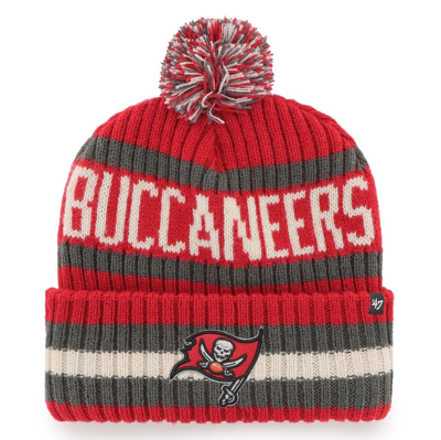 47 '  Red Tampa Bay Buccaneers Bering Cuffed Knit Hat With Pom