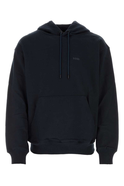 Hugo Boss Boss Midnight Blue Cotton Sullivan Sweatshirt